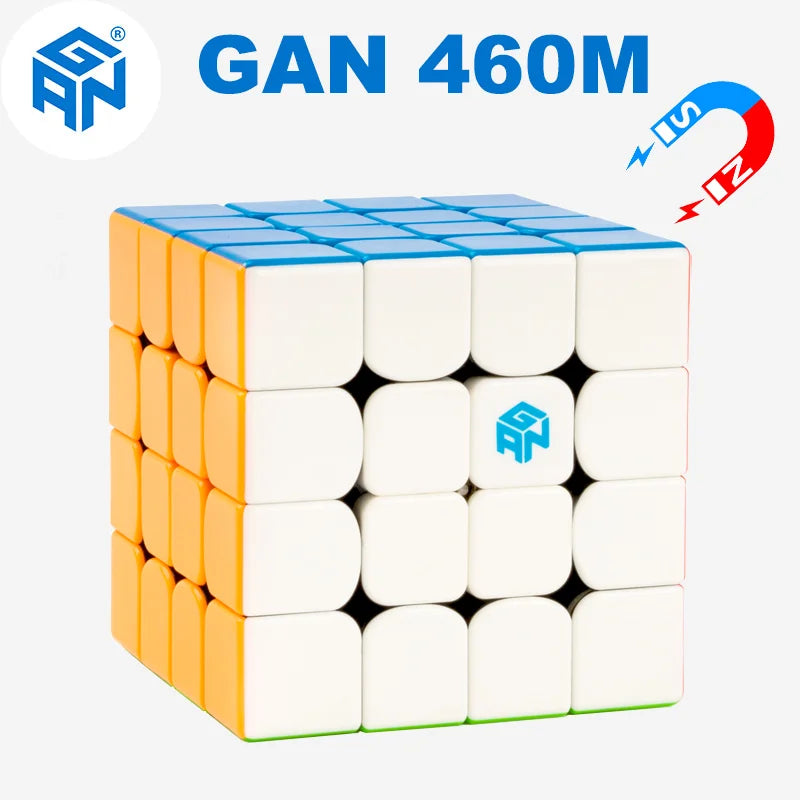 GAN 460M Magic Cube GAN460 M Magnetic4×4 Professional Speed Puzzle 4x4 4x4x4 Children Fidget Toy Magnet Competition Cubo Magico GAN 460M Magic Cube GAN460 M Magnetic4×4 Professional Speed Puzzle 4x4 4x4x4 Children Fidget Toy Magnet Competition Cubo Magico